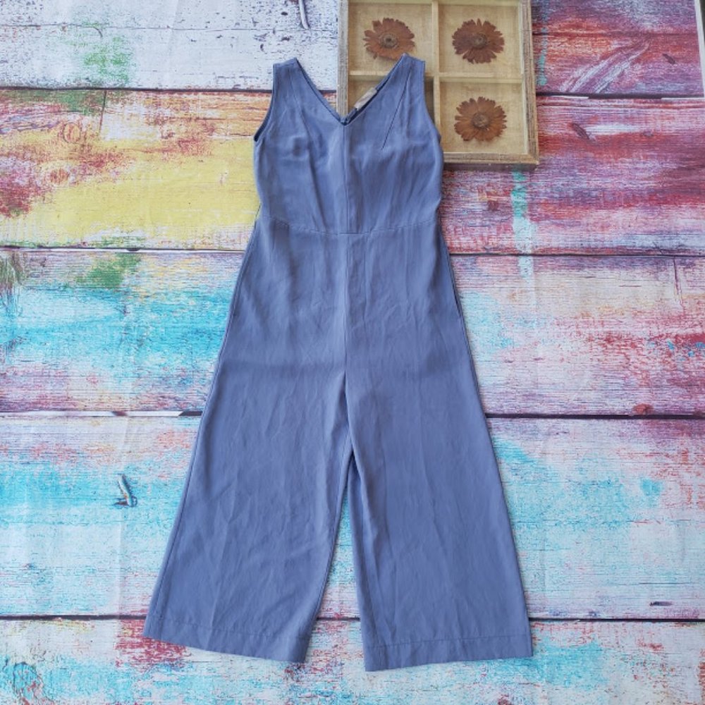 Everlane The Japanese Essential Blue Jumpsuit 00 - Picture 4 of 11